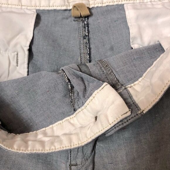 Dockers blue chambray flat front shorts chinos - Picture 4 of 8